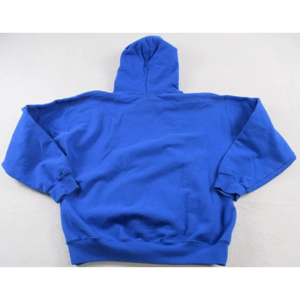 New York Giants Sweatshirt Mens Large Blue NFL Football Super Bowl XLVI Hoodie - Picture 2 of 9